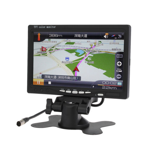 7 Inch Color TFT LCD Car Rearview Monitor with 2 video input