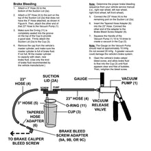 Handheld Brake Fluid Bleeder & Vacuum Pump Tester Kit Pressure Vacuum Gauge Tool